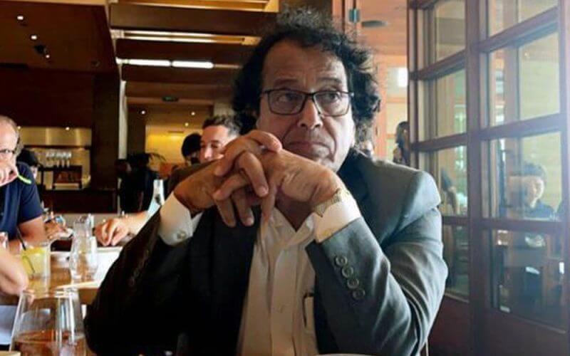In this photo provided by Ibrahim Almadi, Saad Ibrahim Almadi sits in a restaurant in an unidentified place, in the United States, on August 2021. AP