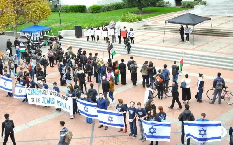 The controversial UC Berkley bylaw, updated for the new academic year by a pro-Palestinian group on campus, says it aims to stop the spread of Zionist beliefs. Facebook/Bears for Israel