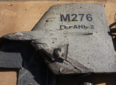 Parts of downed Iranian drone in Ukraine / Reuters