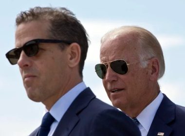 Democratic presidential candidate and former U.S. Vice President Joe Biden, right, with his son Hunter Biden in a 2016 file photo. Visar Kryeziu / AP file photo