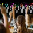 Students learning gender identity content in the classroom. (iStock)