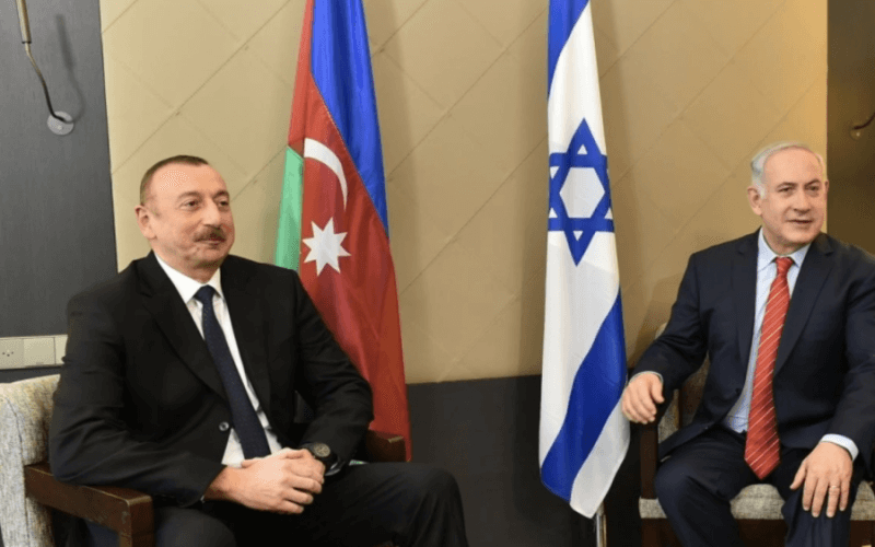 Azerbaijan President Ilham Aliyev with then-Israeli Premier Benjamin Netanyahu in 2018. (Photo: Presidency of the Republic of Azerbaijan)