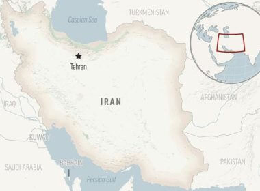 This is a locator map for Iran with its capital, Tehran. (AP Photo)