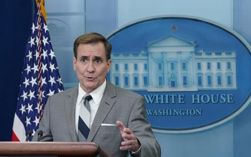 National Security Council spokesman John Kirby speaks during the daily briefing at the White House in Washington, Wednesday, Oct. 26, 2022. (AP Photo/Susan Walsh)