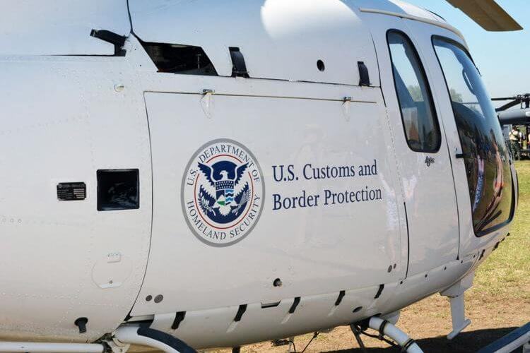 U.S. Customs and Border Protection helicopter. Shutterstock