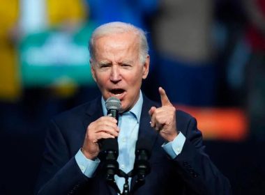 President Joe Biden speaks at a campaign rally for Pennsylvania's Democratic gubernatorial candidate Josh Shapiro and Democratic Senate candidate Lt. Gov. John Fetterman, Saturday, Nov. 5, 2022, in Philadelphia. (AP Photo/Matt Rourke)