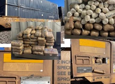 A hidden compartment in a train arriving from Mexico contained more than 700,000 fentanyl pills and methamphetamine, Arizona border officials said. (CBP)