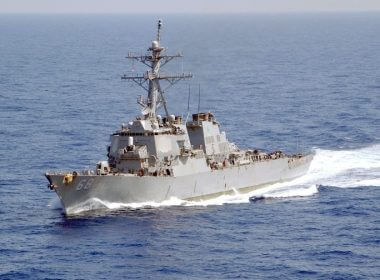 USS The Sullivans, U.S. destroyer targeted by Iranian patrol boat. freebeacon.com