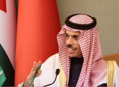 Saudi Minister of Foreign Affairs Prince Faisal bin Farhan Al-Saud attends a news conference at the Arab Gulf Summit in Riyadh, Saudi Arabia, December 9, 2022. REUTERS/Ahmed Yosri
