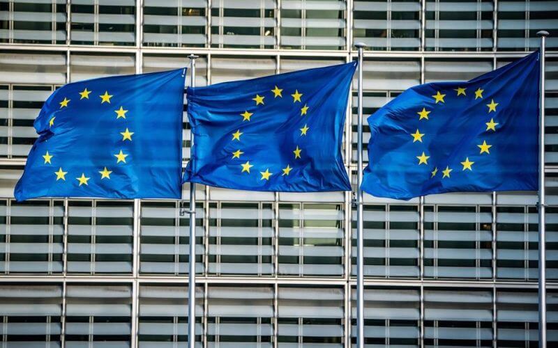 EU flags in Brussels – Michael Kappeler/dpa