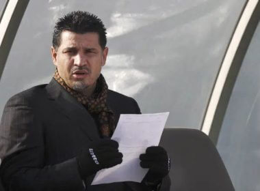 Former Iran's national soccer team coach Ali Daei before an Asian Cup 2011 qualifying soccer match between Iran and Singapore in Tehran, Iran, Jan, 14, 2009. AP
