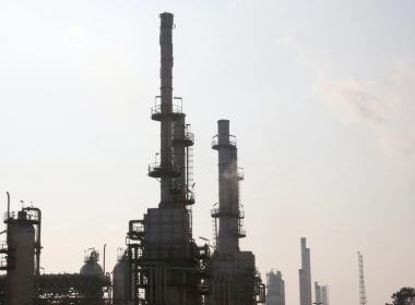 A general view of part of Tehran's oil refinery south of the capital Tehran, Iran, Dec. 22, 2014. AP
