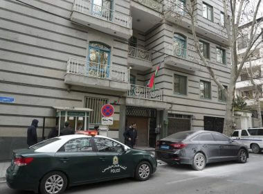 The building of the Azerbaijan Embassy is seen in Tehran, Iran, Friday, Jan. 27, 2023. AP