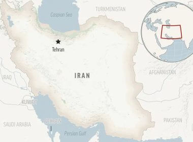 This is a locator map for Iran with its capital, Tehran. (AP Photo)