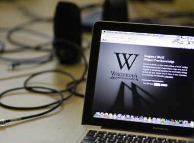 In this Wednesday, January 18, 2012 file photo, a blackout landing page is displayed on a laptop computer screen inside the 'Anti-Sopa War Room' at the offices of the Wikipedia Foundation in San Francisco. ﻿﻿(AP Photo/Eric Risberg, File)