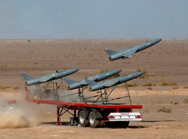 In this photo released by the Iranian Army on August 25, 2022, a drone is launched in a military drone drill in Iran. (Iranian Army via AP)