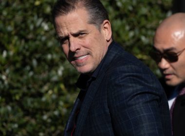Hunter Biden walks along the South Lawn before the pardoning ceremony for the national Thanksgiving turkeys at the White House in Washington, Nov. 21, 2022. AP