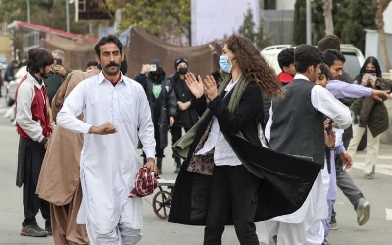People from the cities of Sistan-Baluchistan province gather in Tehran, Iran. AFP