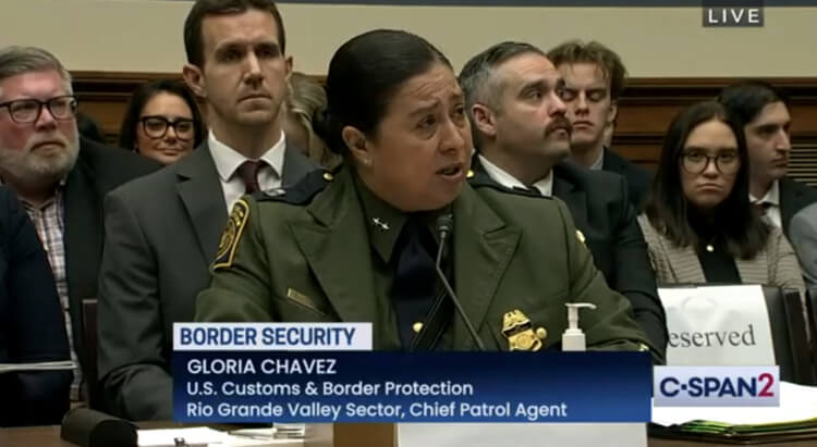 Rio Grande Valley Sector Chief Gloria Chavez testified Tuesday before the House Committee on Oversight and Accountability. Image courtesy of C-SPAN