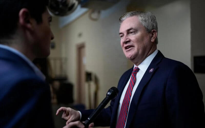 House Oversight Chairman James Comer requested from Hunter and James Biden documents relating to their foreign business dealings. Drew Angerer/Getty Images