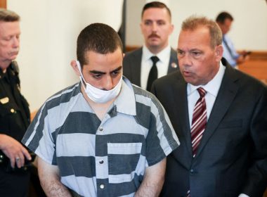 Hadi Matar appears in court on charges of attempted murder and assault on author Salman Rushdie, in Mayville, New York, U.S., August 18, 2022. REUTERS