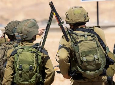 Israeli soldiers during a drill. Moshe Shai/Flash90