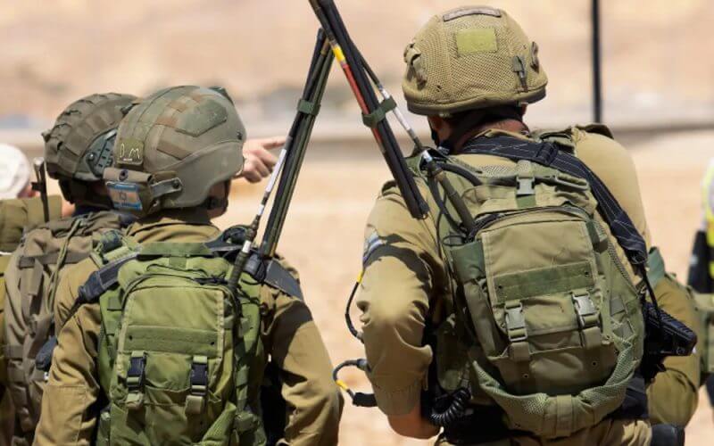 Israeli soldiers during a drill. Moshe Shai/Flash90