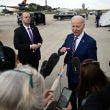 US President Joe Biden speaks to the press at Raleigh-Durham International Airport in Morrisville, North Carolina, on March 28, 2023. (Jim WATSON / AFP)