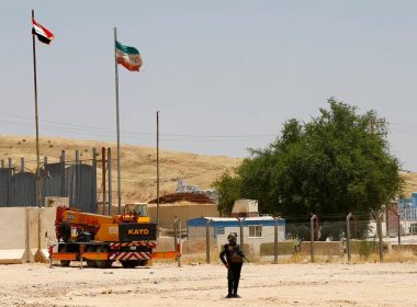 A general view of the Iraq-Iran border crossing of Mandali in northern province of Diyala, Iraq. AP