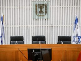 The Israeli Supreme Court in Jerusalem on May 4, 2020. Photo by Oren Ben Hakoon/POOL.