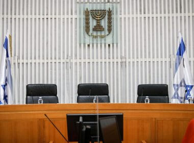 The Israeli Supreme Court in Jerusalem on May 4, 2020. Photo by Oren Ben Hakoon/POOL.