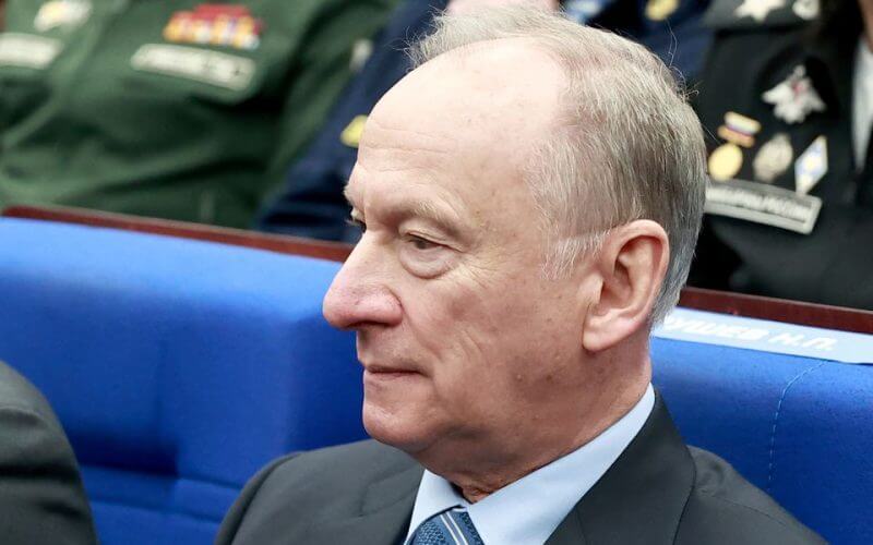 Russia's Security Council Secretary Nikolai Patrushev attends an annual meeting of the Defence Ministry Board in Moscow, Russia, December 21, 2022. Sputnik/Sergei Fadeichev/Pool via REUTERS