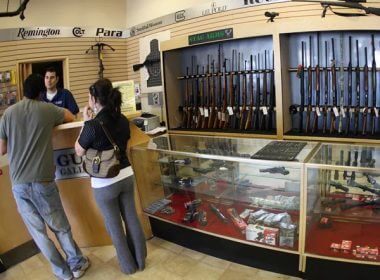 A gun store in Glendale, California. (Gabriel Bouys/AFP via Getty Images)