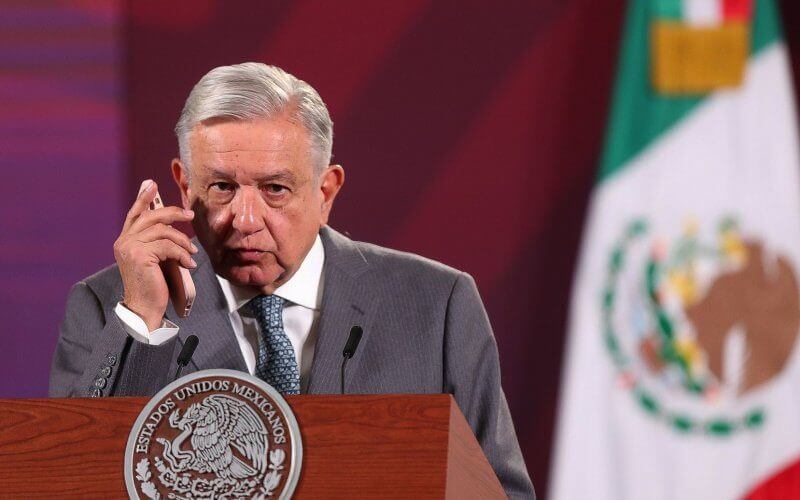 Mexican President Andres Manuel Lopez Obrador announced in a news conference Tuesday that the bodies of two Americans who were kidnapped in Matamoros, Mexico, on Friday were discovered, along with two Americans who survived the ordeal. Photo by Isaac Esquivel/EPA-EFE