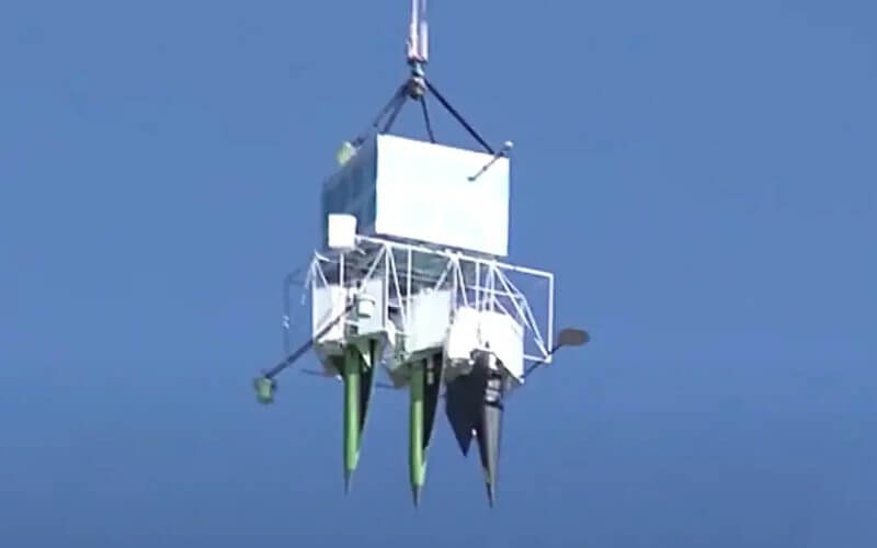 Chinese hypersonic boost-glide vehicle bodies being tested aboard a high-altitude balloon. Chinese media screencap