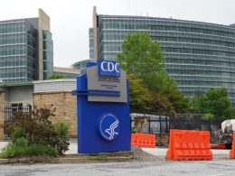 The Centers for Disease Control and Prevention (CDC) headquarters in Atlanta on April 23, 2020. (Tami Chappell/AFP via Getty Images)