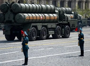 Russian S-400 air defense systems displayed in Moscow, Russia. AFP