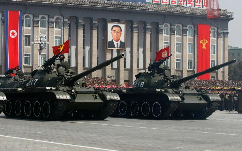 A military parade to celebrate the centenary of the birth of North Korea's founder, Kim Il-sung, in Pyongyang, North Korea, in 2012. Bobby Yip/REUTERS