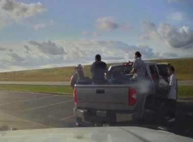 Group of Hondurans being transported to North Carolina from Brownsville, Texas, stopped on Highway 59 North in Jackson County, Texas. Jackson County Sheriff's Office