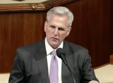U.S. House Speaker Kevin McCarthy, R-Calif., speaks in support of H.R. 2 on the floor of the U.S. House on Thursday, May 11, 2023. CSPAN