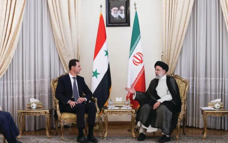 IRAN’S PRESIDENT Ebrahim Raisi meets with Syrian President Bashar Assad in Tehran, earlier this month. (photo credit: OFFICIAL PRESIDENTIAL WEBSITE / REUTERS)