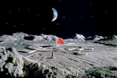 Artist’s concept of a Chinese base on the moon, via LunaSociety.org.