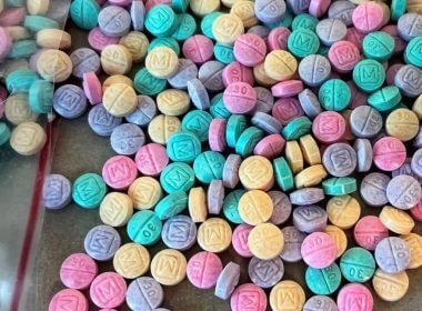 Rainbow fentanyl pills have been seized in 18 states. Photography courtesy of Drug Enforcement Administration