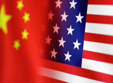 U.S. and Chinese flags are seen in this illustration taken, January 30, 2023. REUTERS/Dado Ruvic/Illustration/File Photo