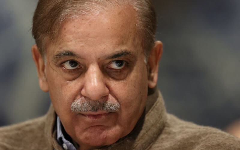 Pakistan's Prime Minister Shehbaz Sharif attends a summit on climate resilience in Pakistan, months after deadly floods in the country, at the United Nations, in Geneva, Switzerland, January 9, 2023. REUTERS