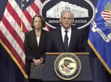 United States Attorney General Merrick Garland announces charges against Chinese companies and executives during a news conference on June 23, 2023. Courtesy of the U.S. Department of Justice