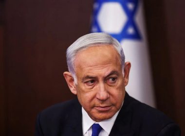 Israeli Prime Minister Benjamin Netanyahu looks on as he convenes a cabinet meeting at the Prime Minister's office in Jerusalem, June 4, 2023 REUTERS