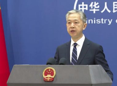 Chinese Foreign Ministry spokesperson Wang Wenbin speaks during a press conference at the Ministry of Foreign Affairs in Beijing, Friday, June 16, 2023. (AP Photo/Liu Zheng)