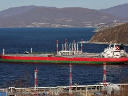 Suez Fury crude oil tanker is seen anchored at the terminal Kozmino in Nakhodka Bay near the port city of Nakhodka, Russia, December 4, 2022. REUTERS/Tatiana Meel