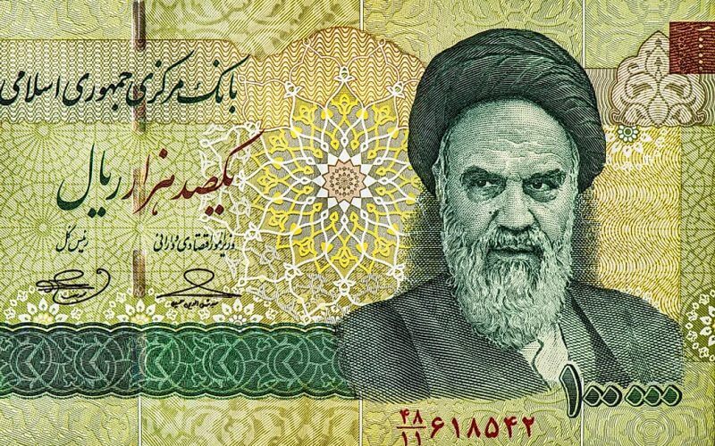Ayatollah Khomeini on an Iranian banknote. Shutterstock
